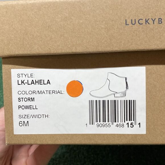 Lucky Brand Lahela Charcoal Suede ankle boots women’s size 6 (OKPM-07-031) - Picture 10 of 10